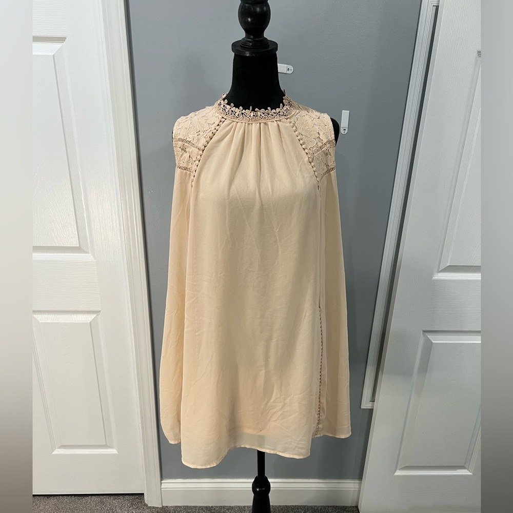 Altar’d State Blush Lace Detail Dress Size Large